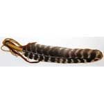 Leather Wrapped Smudge Feather