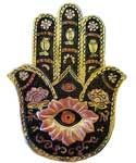 Gold & Black Hamsa - Incense Burner