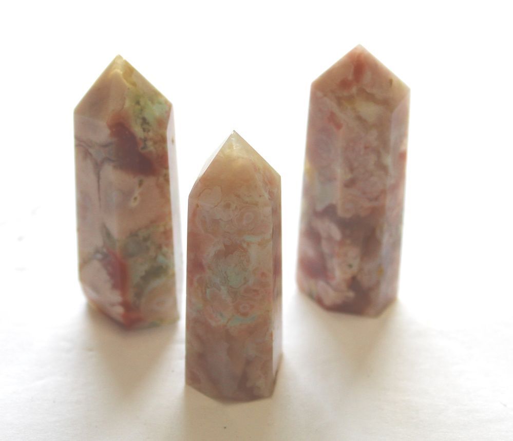 Sakura Agate Obelisk (3")