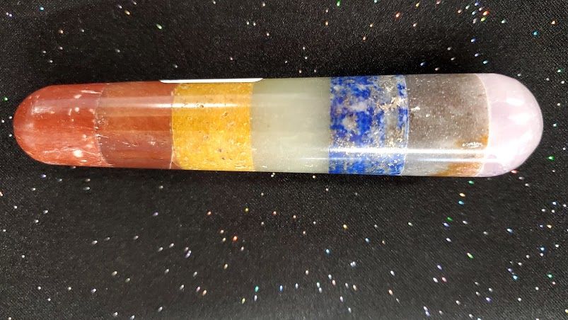 Seven Stone Chakra Wand
