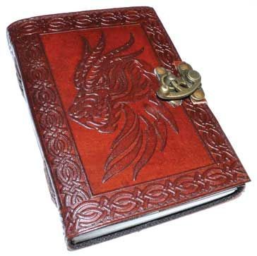 Celtic Dragon leather w/latch