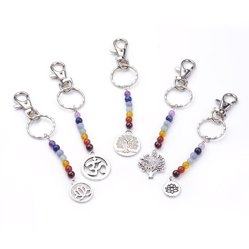 Chakra Closed Lotus Keychain