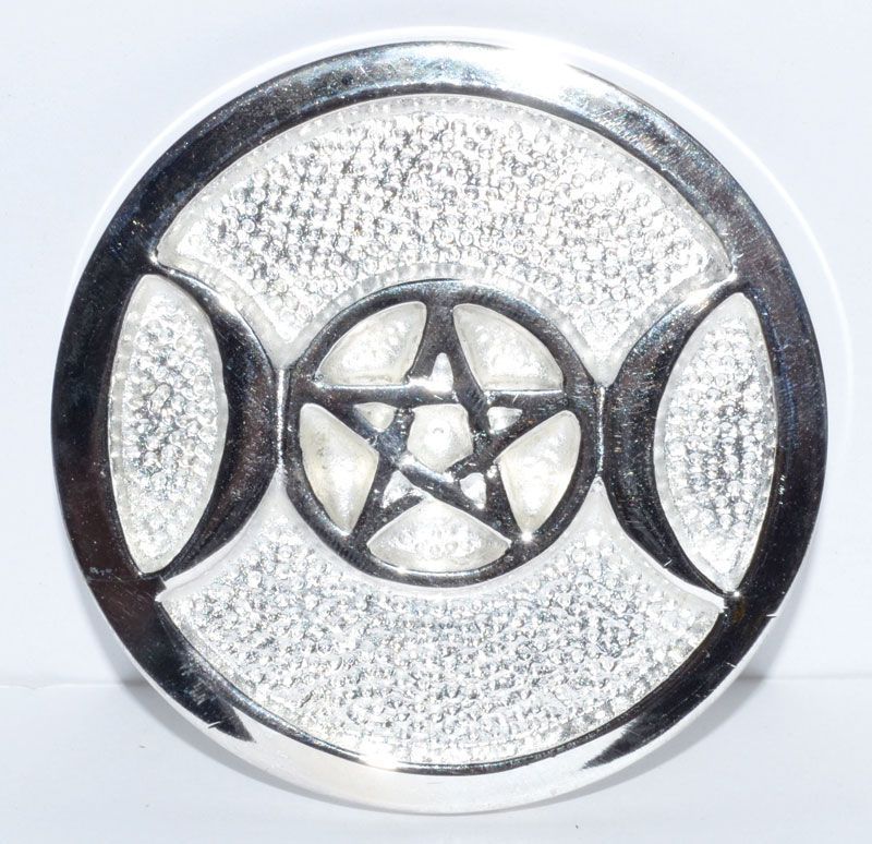 Silver Plated Triple Moon altar