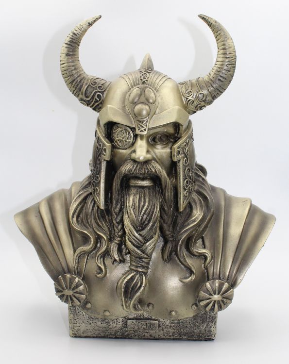 Odin Bust Statue 11"