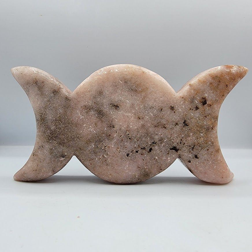 Pink Amethyst Triple Moon XL