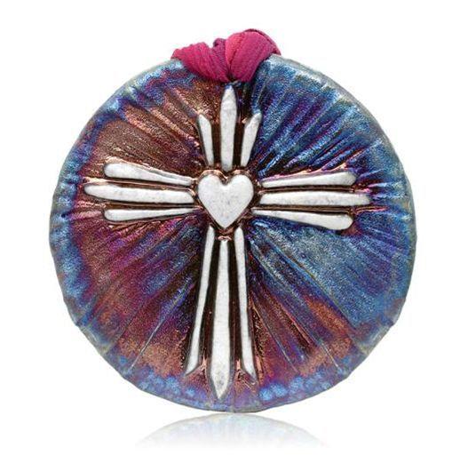 Raku Ornament - Cross