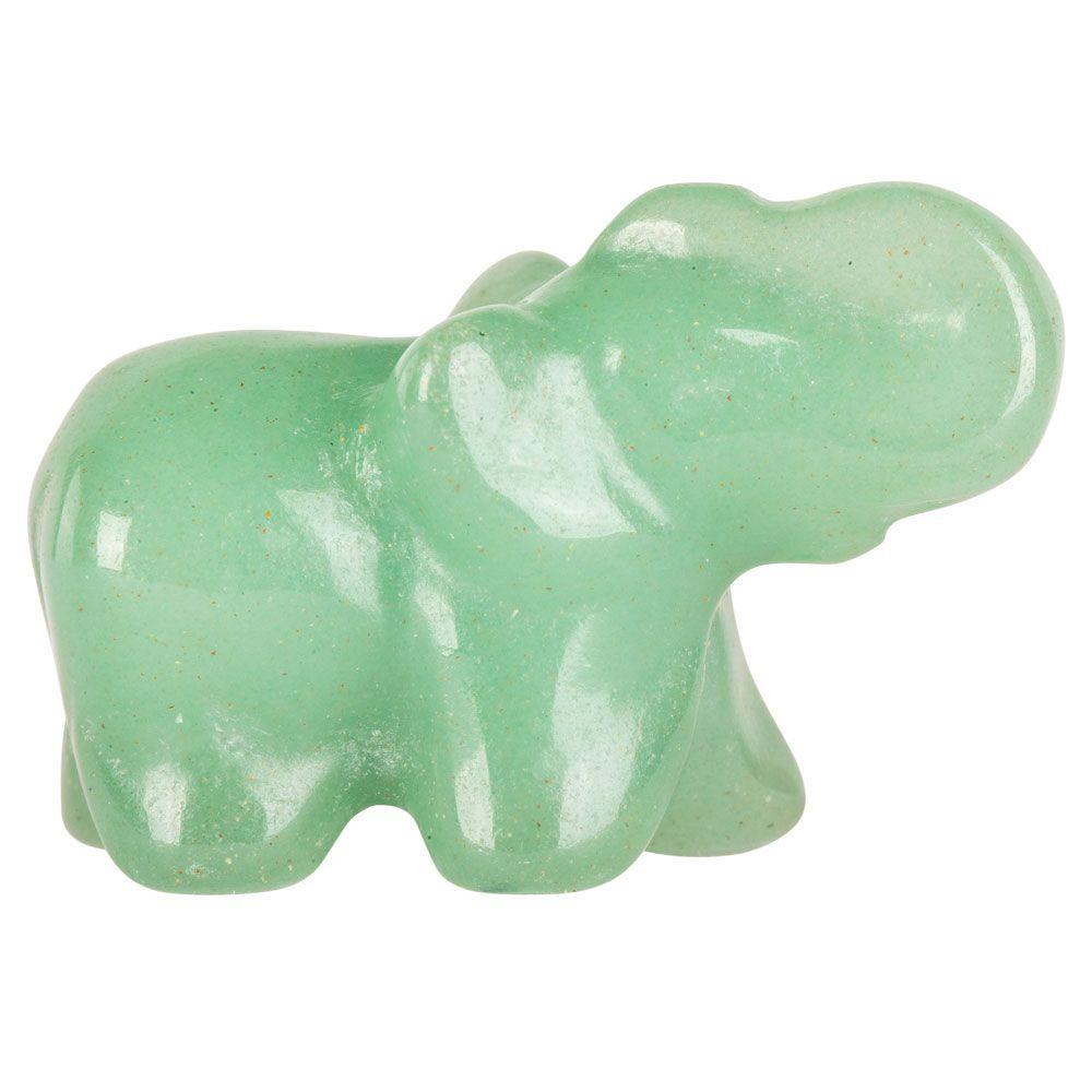 Aventurine Gemstone Elephant