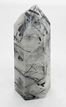 Quartz with Black Tourmaline Obelisk - Medium (30-39g)