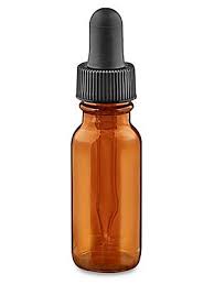 Amber Glass Bottle 1/2oz