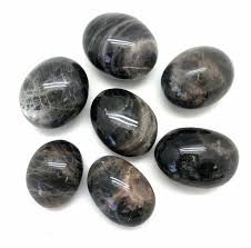 Black Moonstone Palm Stone - Small (60-99g)