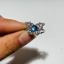 Stainless Steel Adjustable Gemstone Rings