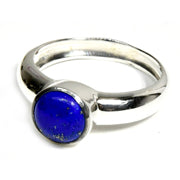 Sterling Silver Lapis Ring - Size 11