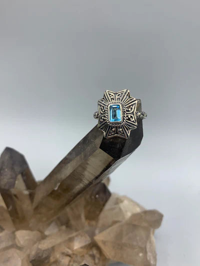 Sterling Silver Topaz Ring