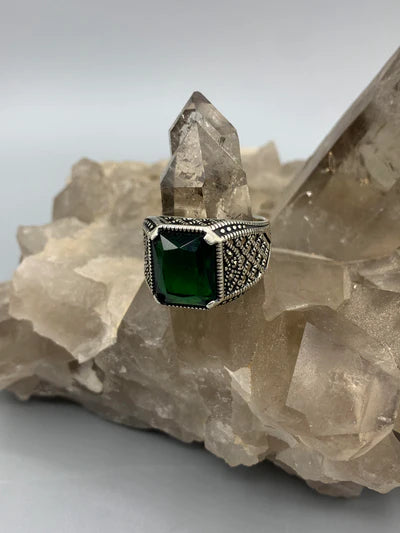Sterling Silver Garnet Ring