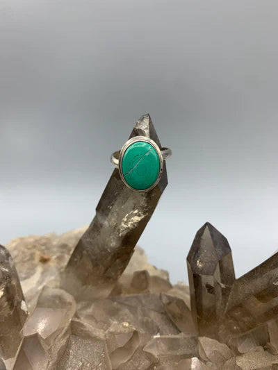 Sterling Silver Malachite Ring