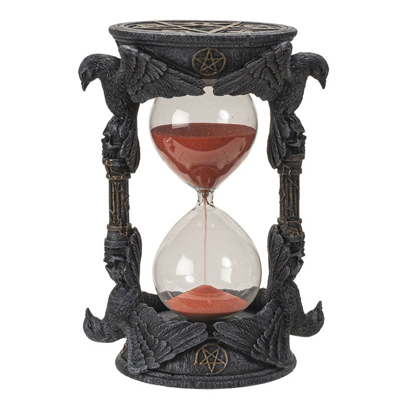 Raven Skull Sand Timer