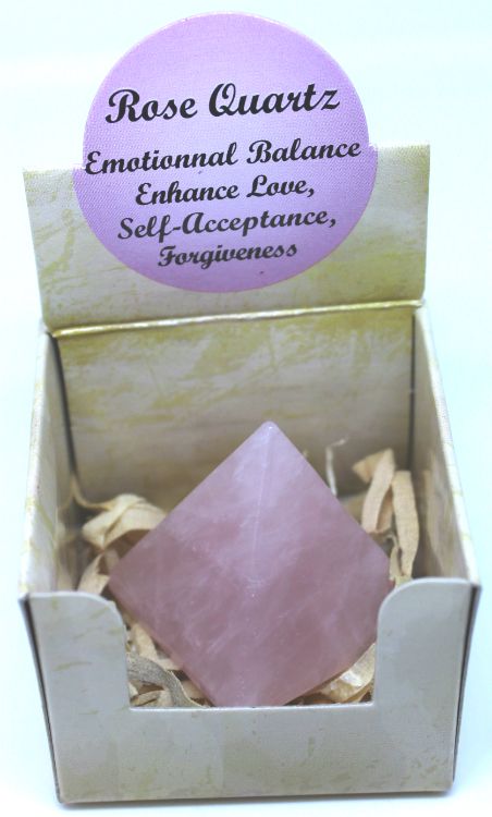 Rose Quartz - Pyramid Gift Box