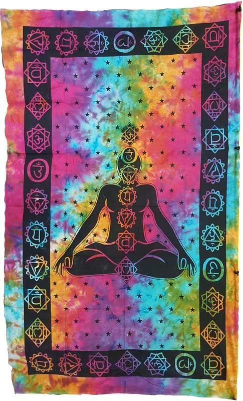 7 Chakra Tie Dye - Tapestry (54x86)