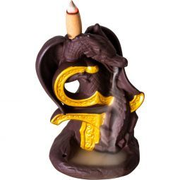 Backflow Burner - Dragon on Sword (3.75")