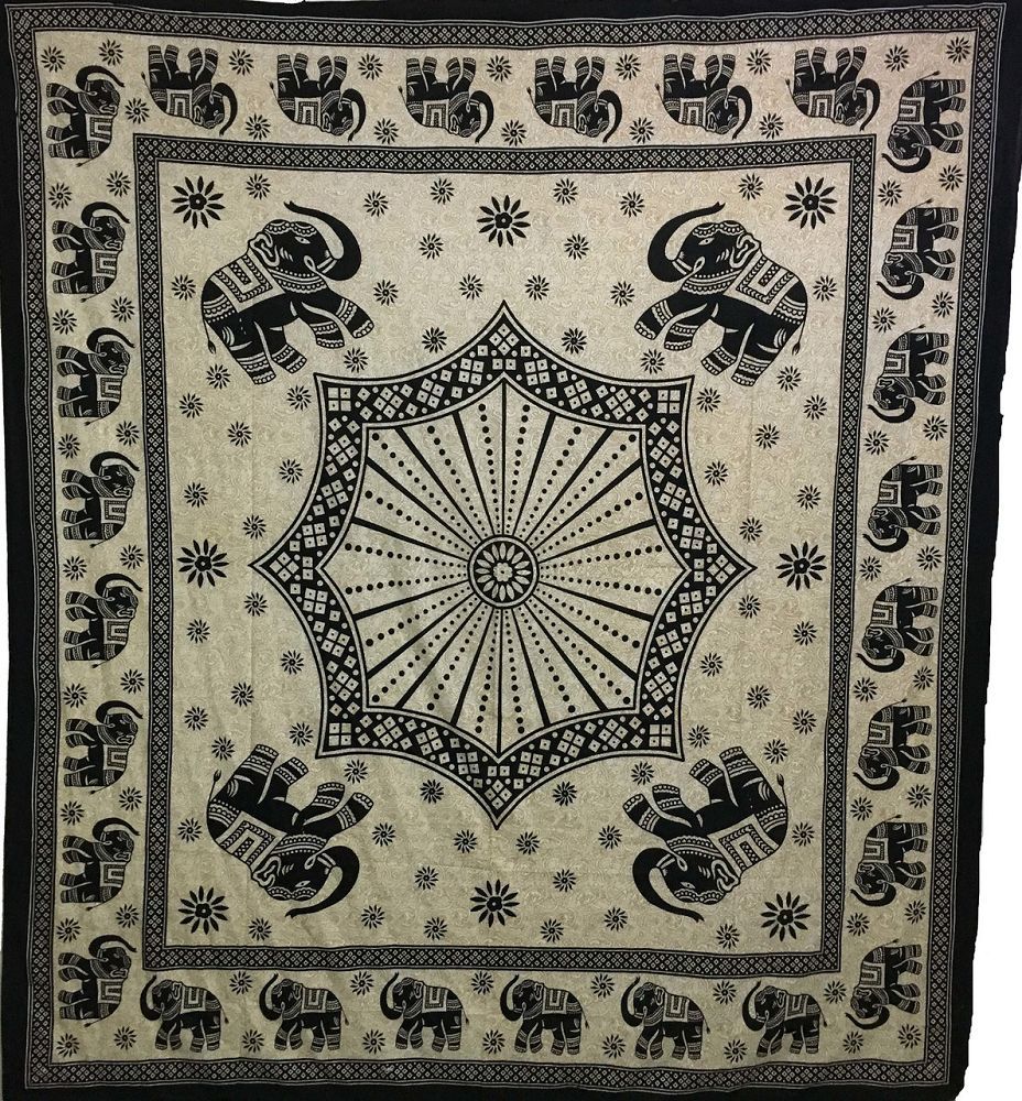 Elephant Black & White - Altar Cloth (84x96)