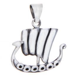 Sterling Silver Viking Ship - Pendant