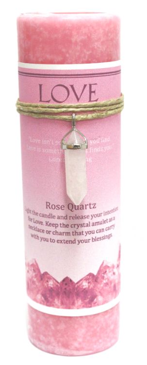 Love Pillar w/Rose Quartz