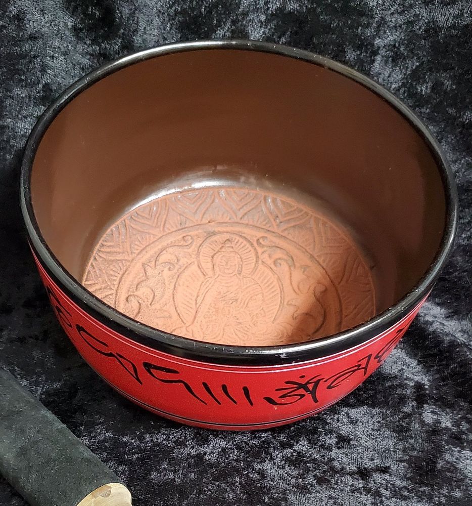 Aluminum Singing Bowl-Red