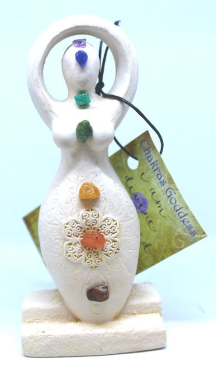 Gypsum Cement Goddess Chakras