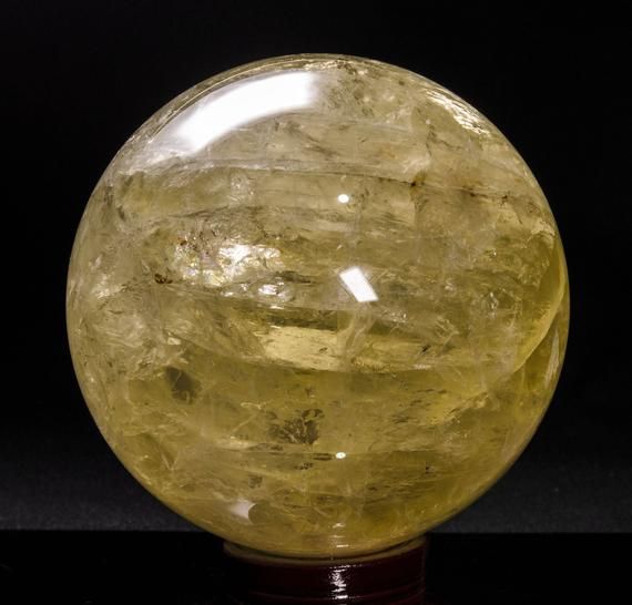 Yellow Smoky Quartz Sphere (3")