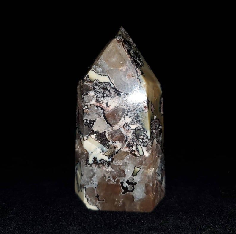 Mosaic Chalcedony Obelisk - Large (4")