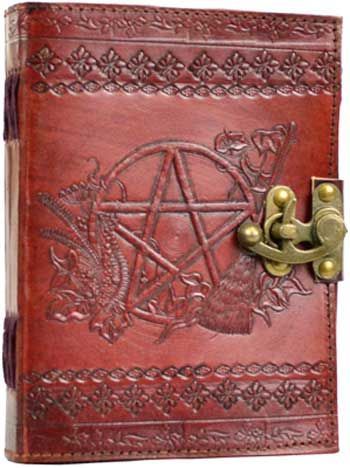 Pentagram Leather Book w/latch