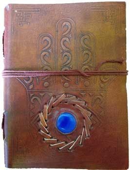 Evil Eye Embossed Leather