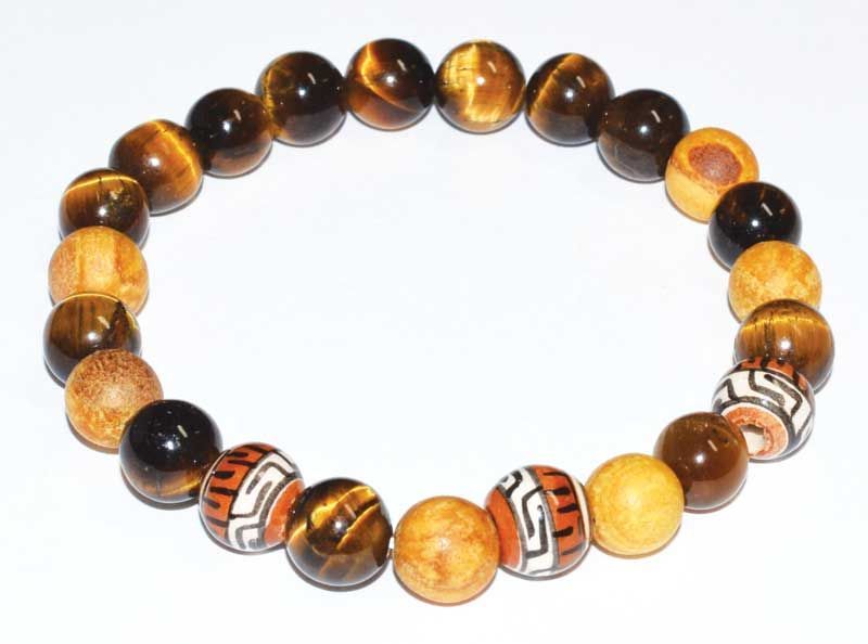 Palo Santo Tiger Eye Bracelet