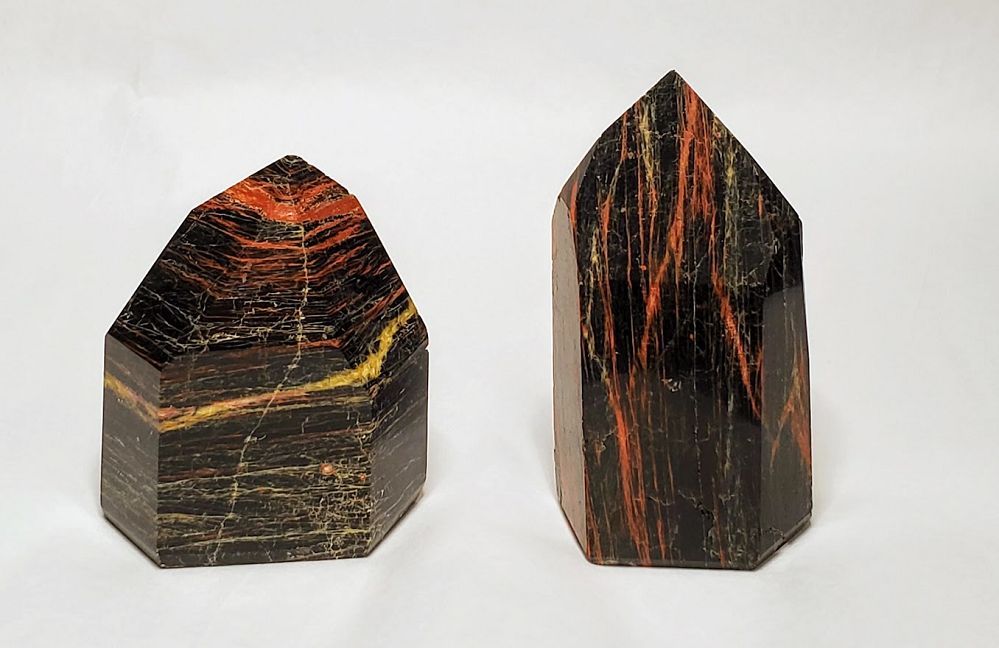 Black Tourmaline Hematite Obelisk - Small (100-199g)