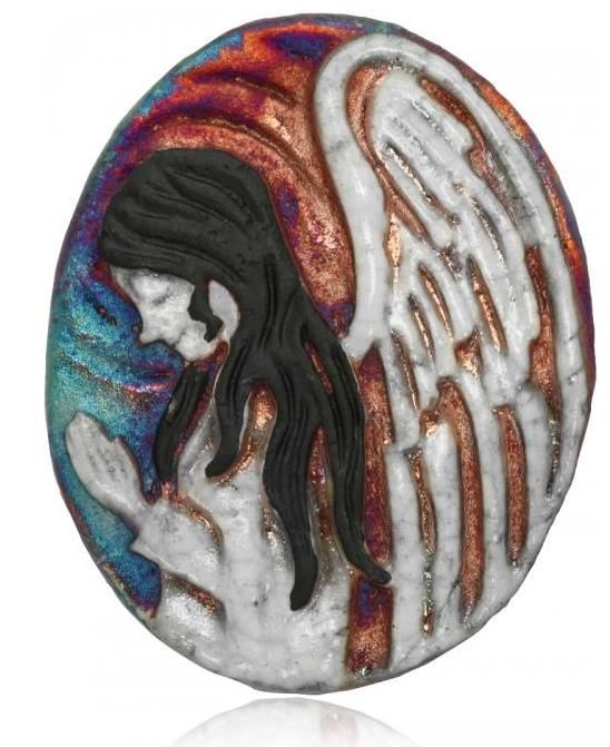 Raku Magnet - Angel