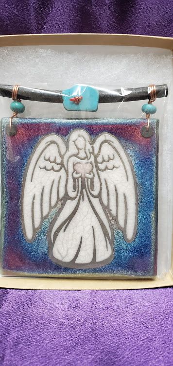 Raku Tile - Angel