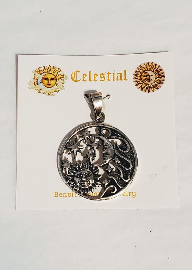 Sterling Silver Celestial Wave - Pendant