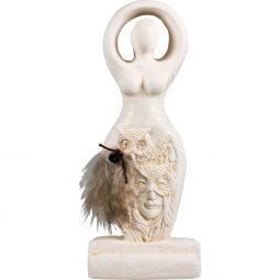 Gypsum Cement Owl Goddess