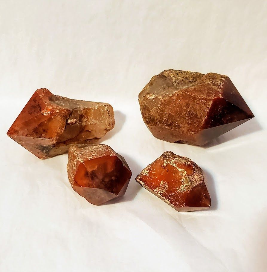 Red Lemurian with Cacoxenite Rough - Small (50-99g)