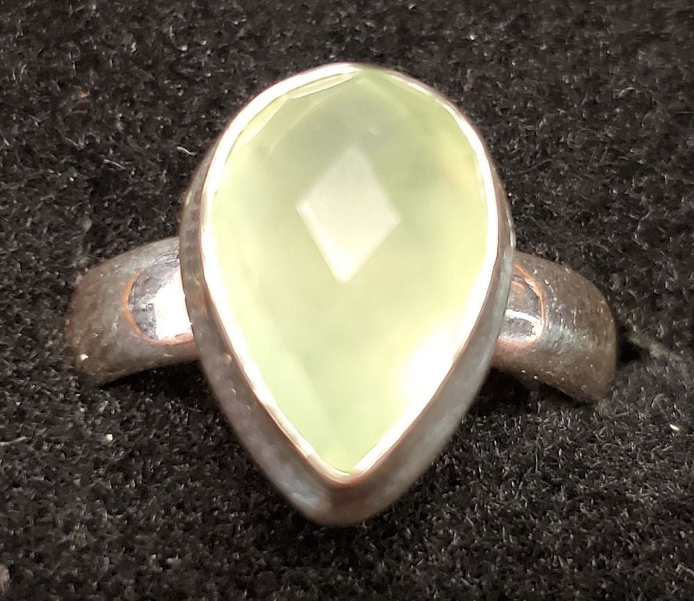 Phrenite Sterling Ring 6