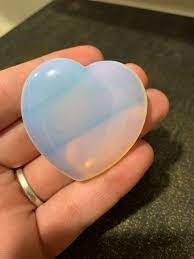 Opalite Flat Heart (45mm)