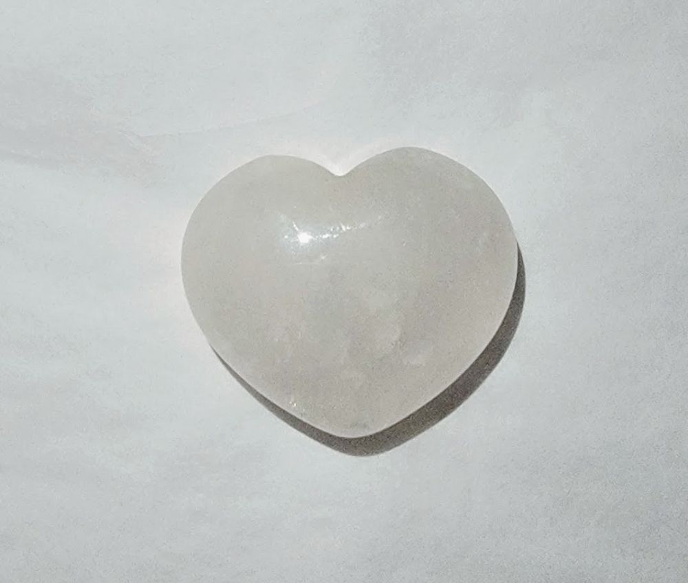 Clear Quartz Heart - Medium