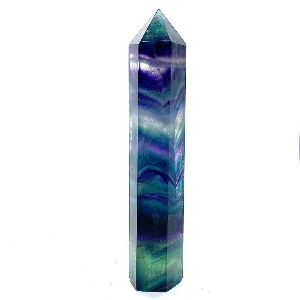 Rainbow Fluorite Obelisk - Medium (126-159g)
