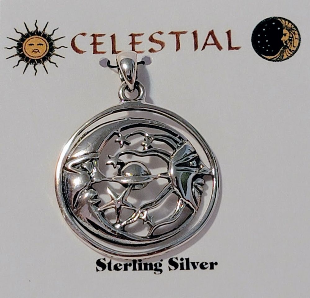 Sterling Silver Celestial Planets - Pendant