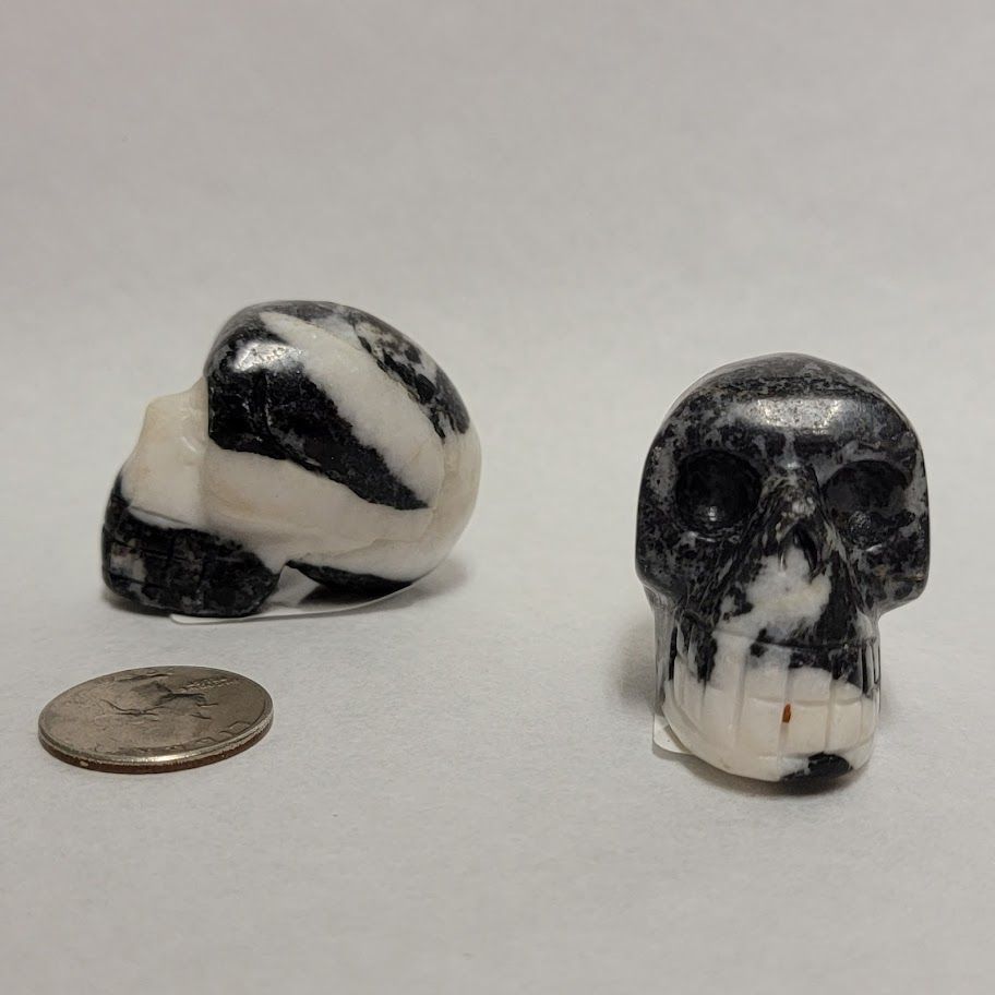 Tiger Calcite Skull