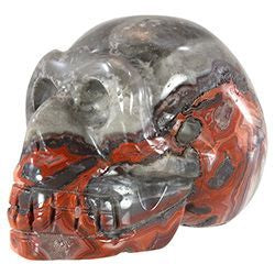 Crazy Lace Agate Skull