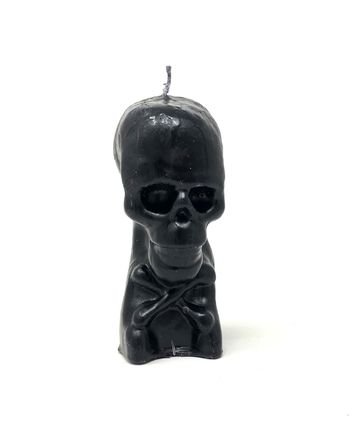 Skeleton Shaped Candle Black