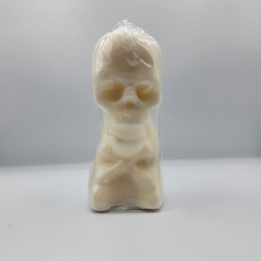 Skeleton Shaped Candle White