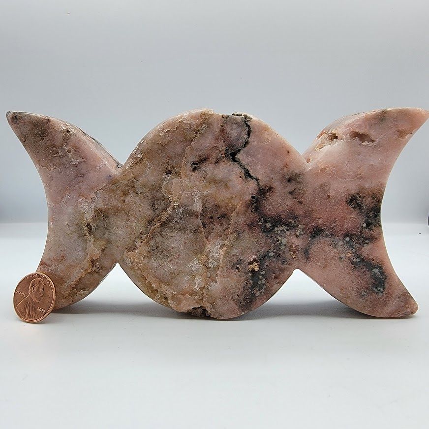 Pink Amethyst Triple Moon XS