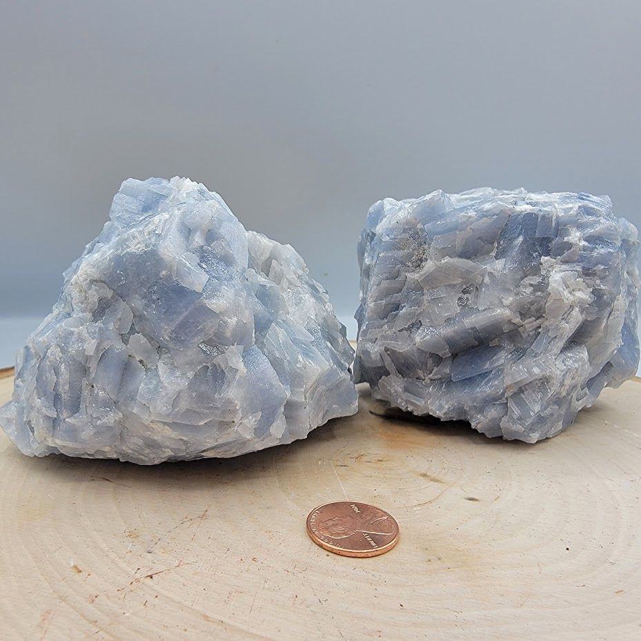 Blue Calcite Specimen Large